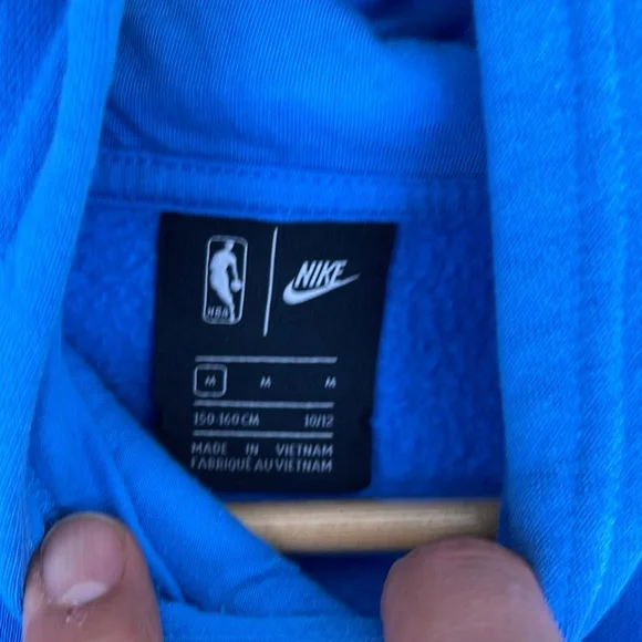 Nike Sacramento Kings Blue City Edition Logo Essential Pullover Hoodie boys Sz M - Picture 12 of 12